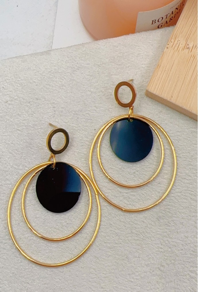 BOUCLE D'OREILLE EN ACIER INOXYDABLE