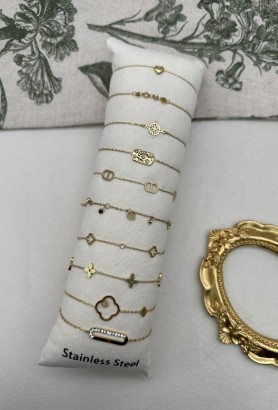 LOT DE BRACELETS EN ACIER INOXYDABLE