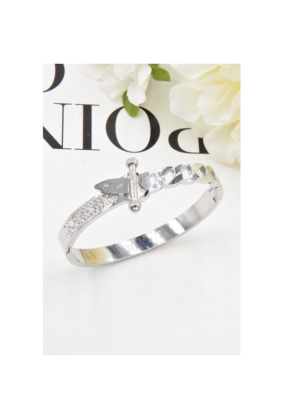 BRACELET JONC EN ACIER INOXYDABLE
