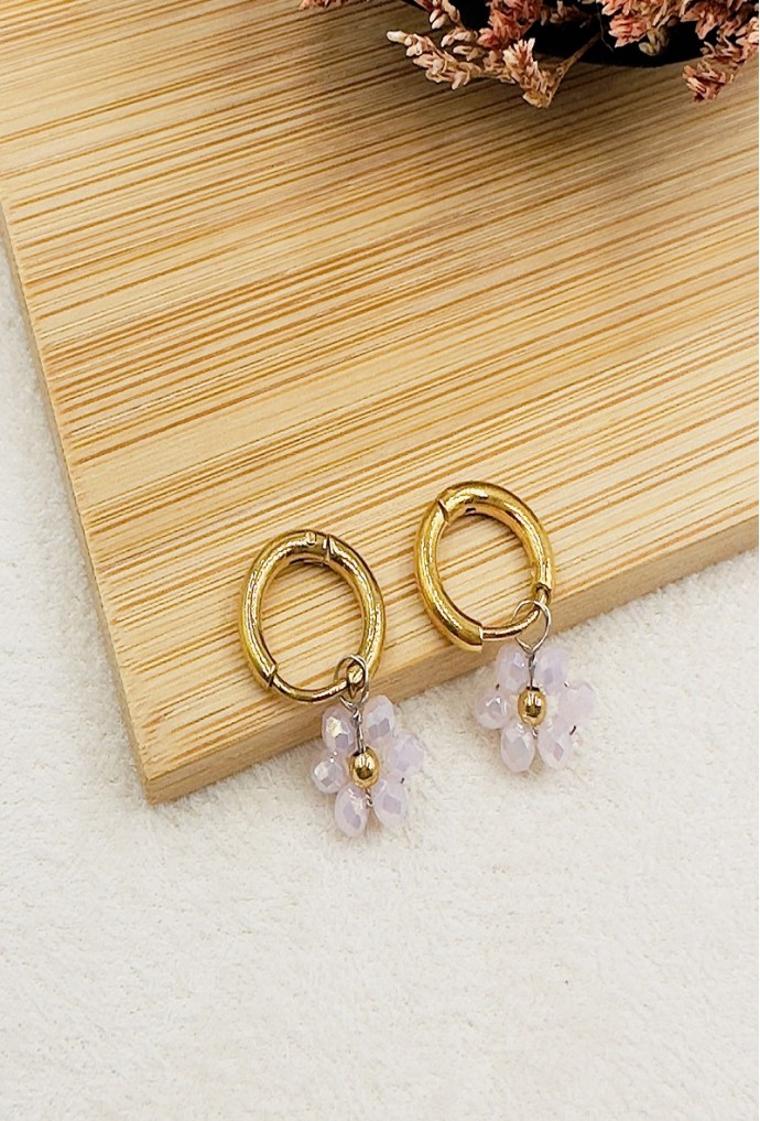 BOUCLE D'OREILLE EN ACIER INOXYDABLE