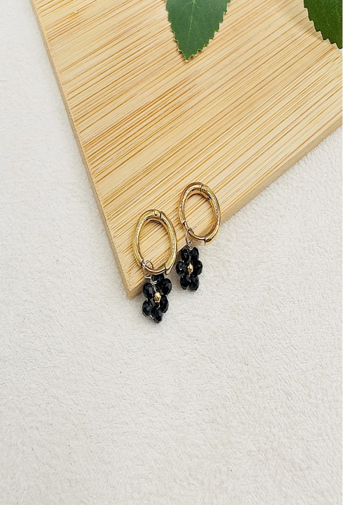 BOUCLE D'OREILLE EN ACIER INOXYDABLE