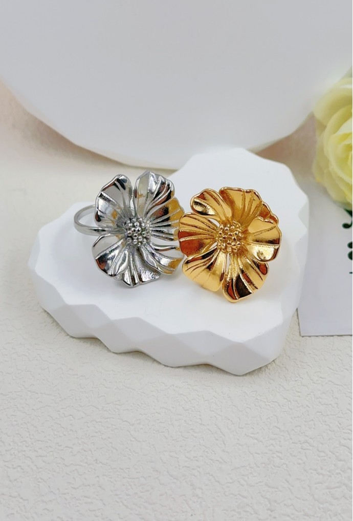 BAGUE REGLABLE EN ACIER INOXYDABLE