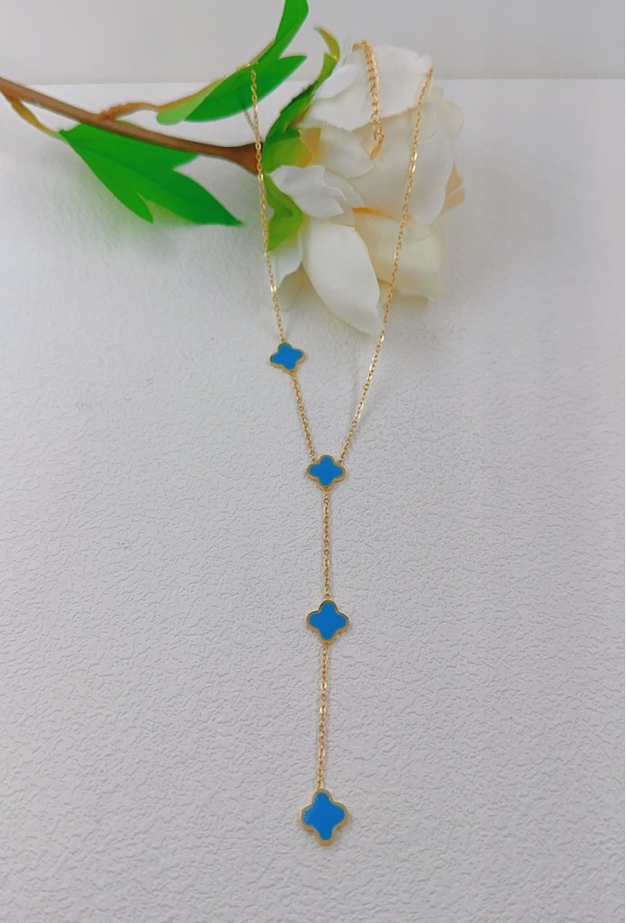 COLLIER Y EN ACIER INOXYDABLE