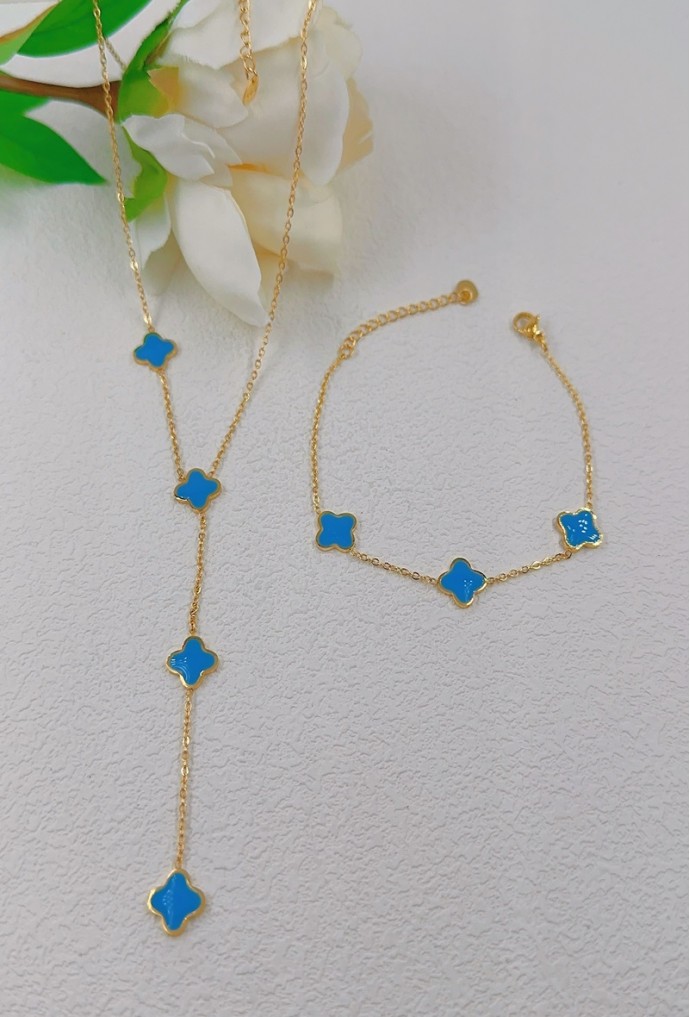 COLLIER Y EN ACIER INOXYDABLE