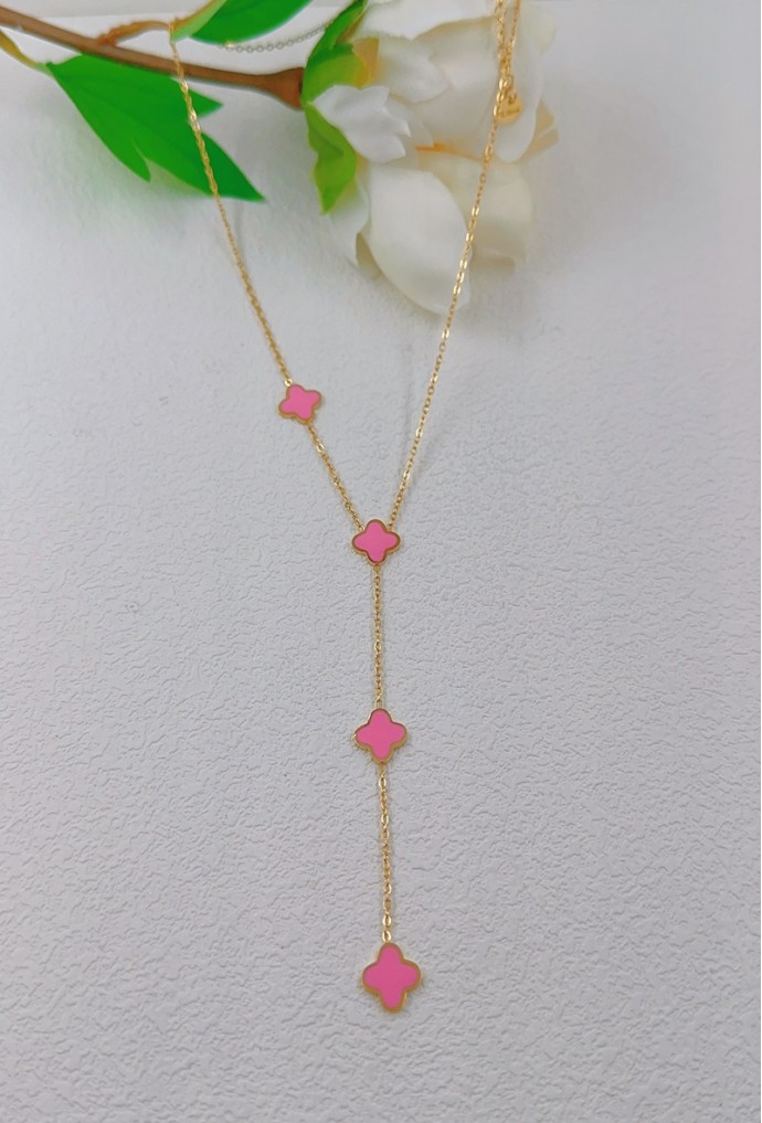 COLLIER Y EN ACIER INOXYDABLE