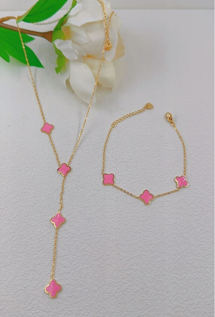 COLLIER Y EN ACIER INOXYDABLE