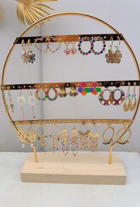 LOT DE BOUCLES D'OREILLES EN ACIER INOXYDABLE