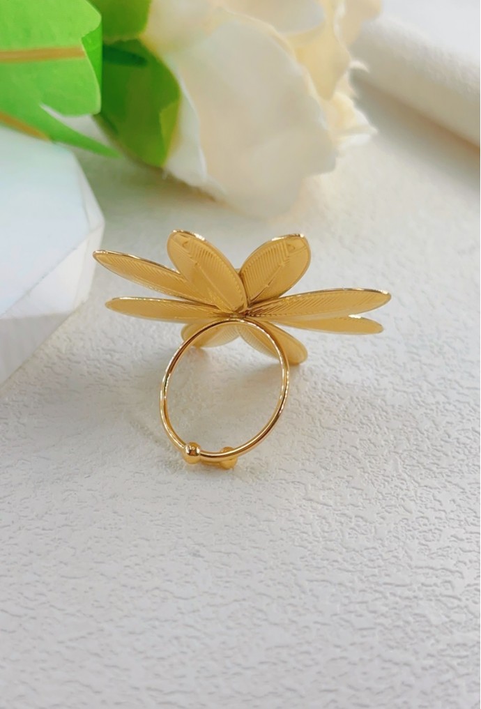 BAGUE REGLABLE EN ACIER INOXYDABLE