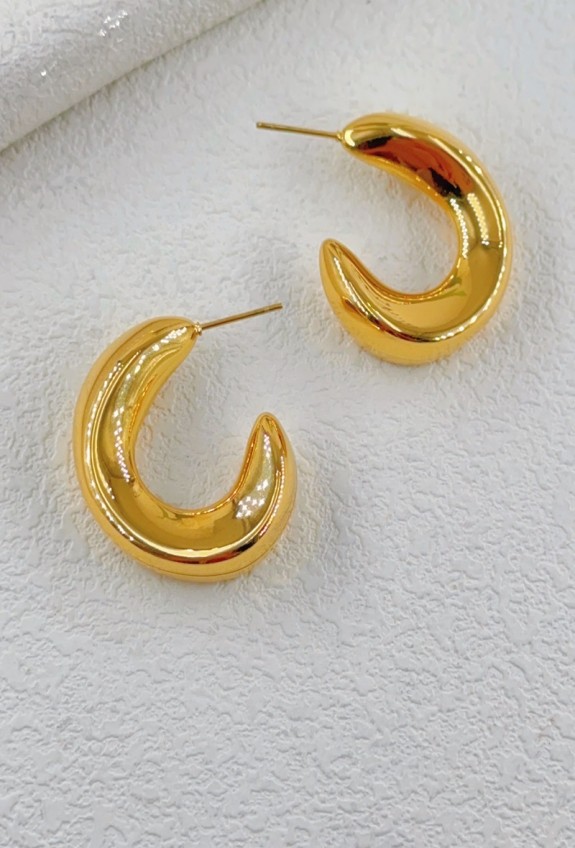 BOUCLE D'OREILLE EN ACIER INOXYDABLE