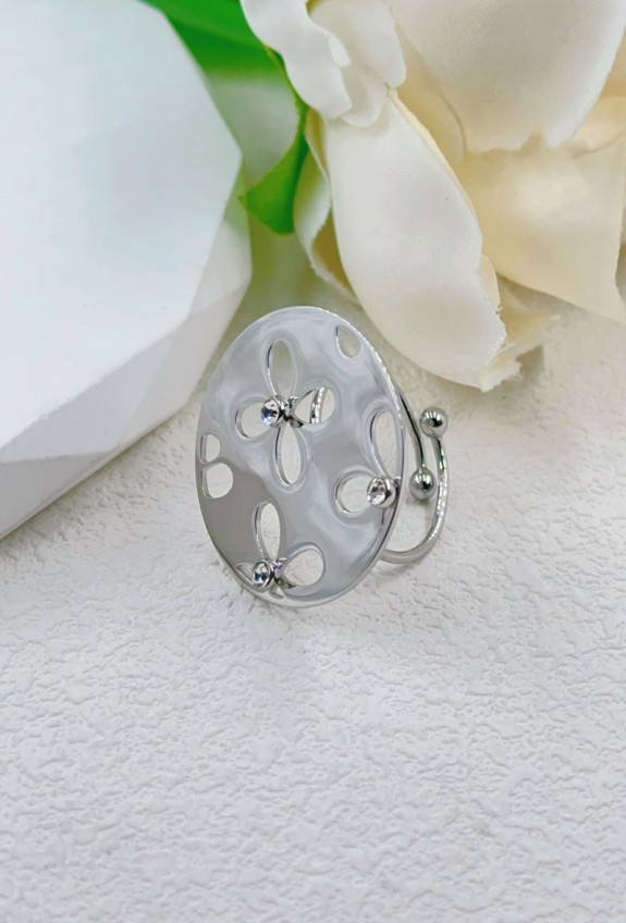 BAGUE REGLABLE EN ACIER INOXYDABLE
