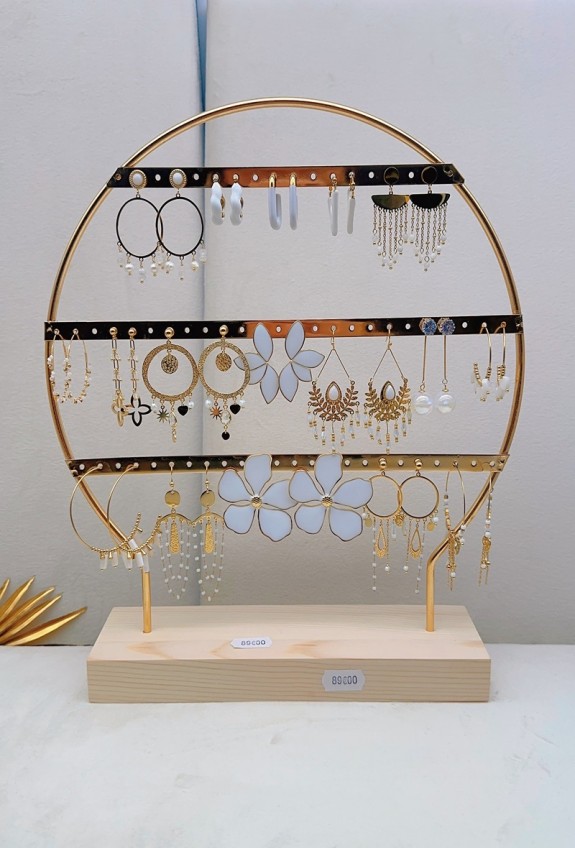 LOT DE BOUCLES D'OREILLE EN ACIER INOXYDABLE