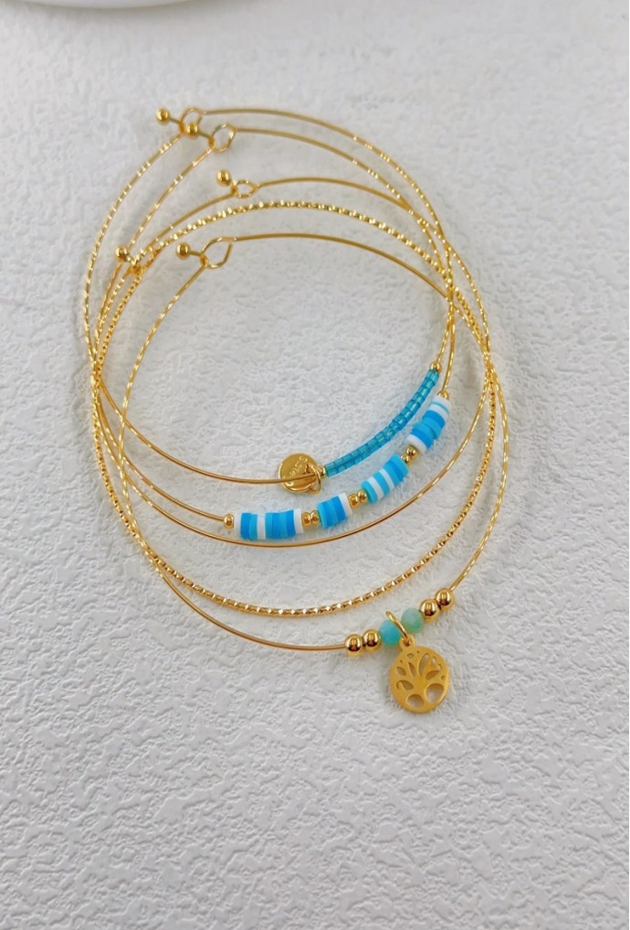 BRACELET JONC EN ACIER INOXYDABLE
