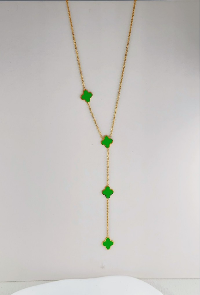 COLLIER Y EN ACIER INOXYDABLE