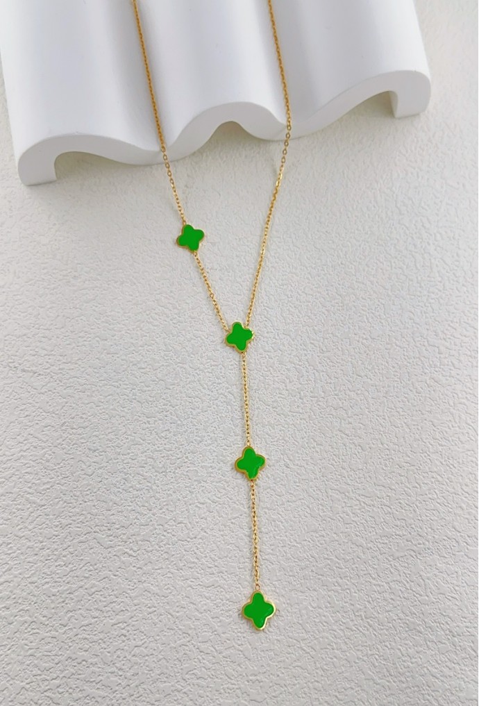 COLLIER Y EN ACIER INOXYDABLE