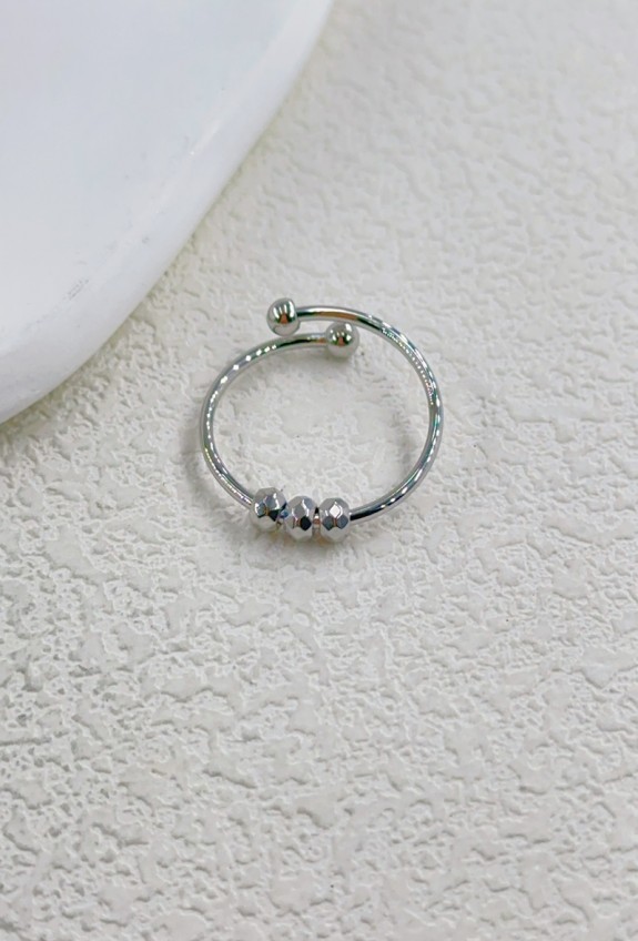 BAGUE REGLABLE EN ACIER INOXYDABLE