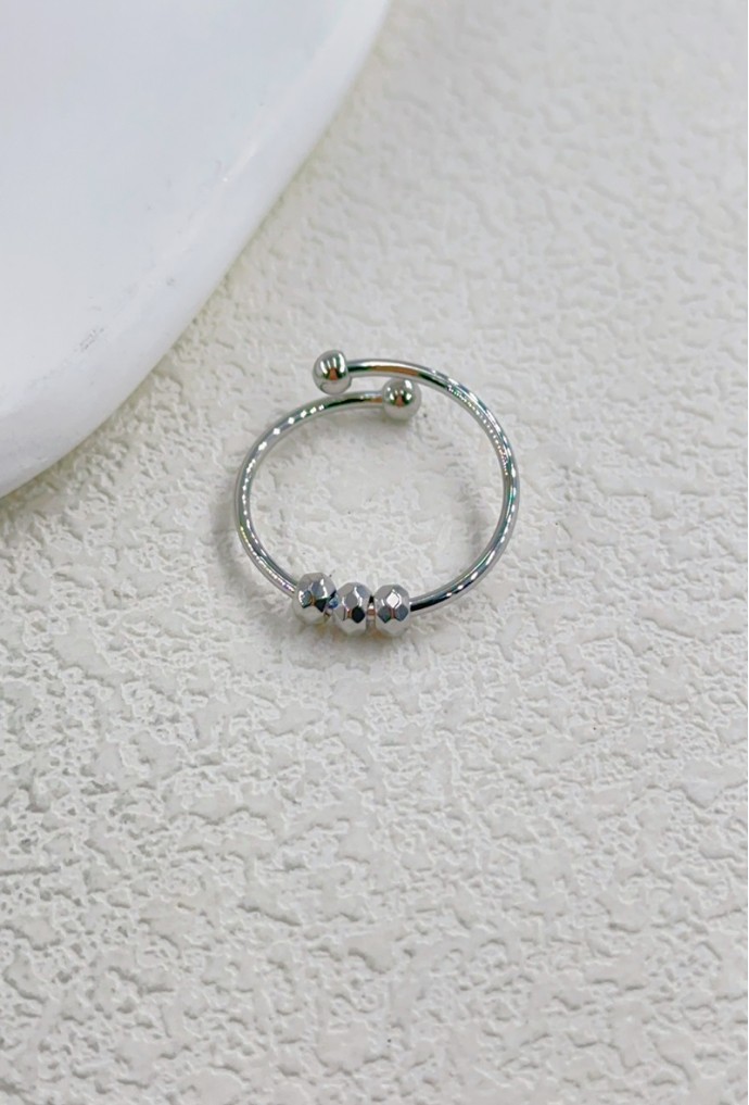 BAGUE REGLABLE EN ACIER INOXYDABLE