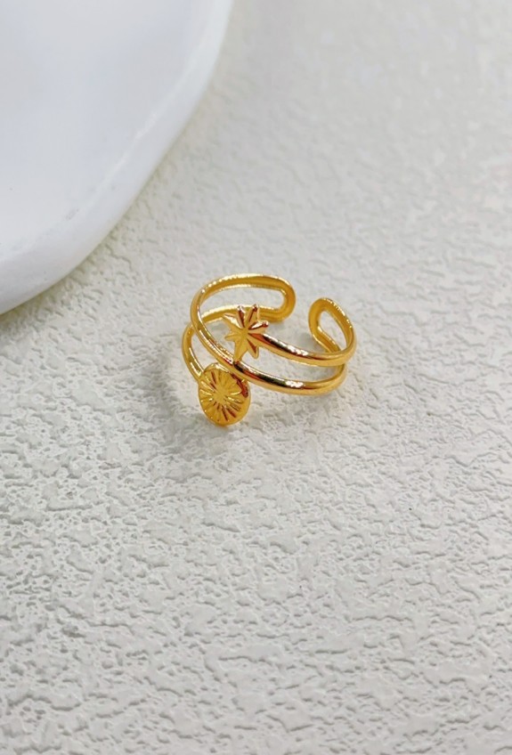 BAGUE REGLABLE EN ACIER INOXYDABLE