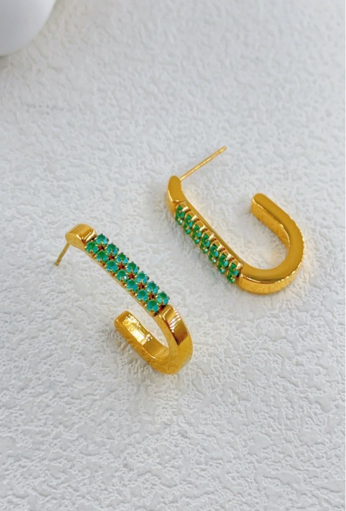 BOUCLE D'OREILLE EN ACIER INOXYDABLE