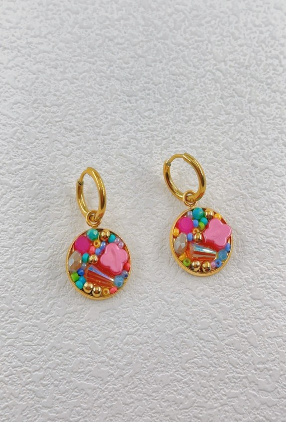 BOUCLE D'OREILLE EN ACIER INOXYDABLE