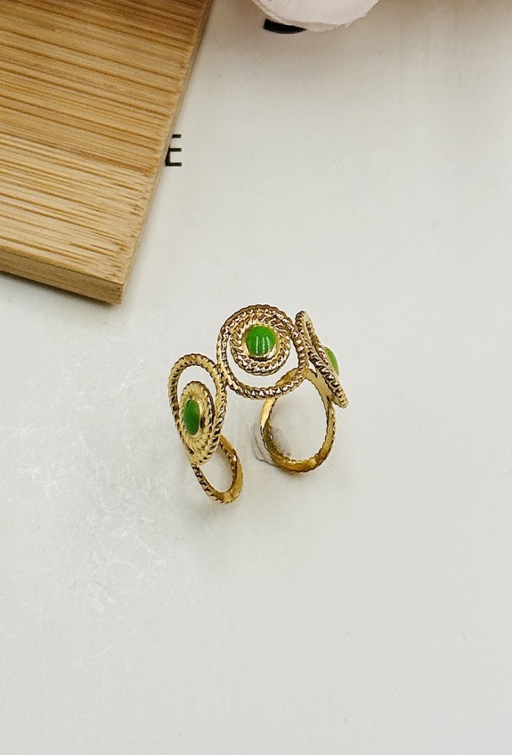 BAGUE REGLABLE EN ACIER INOXYDABLE