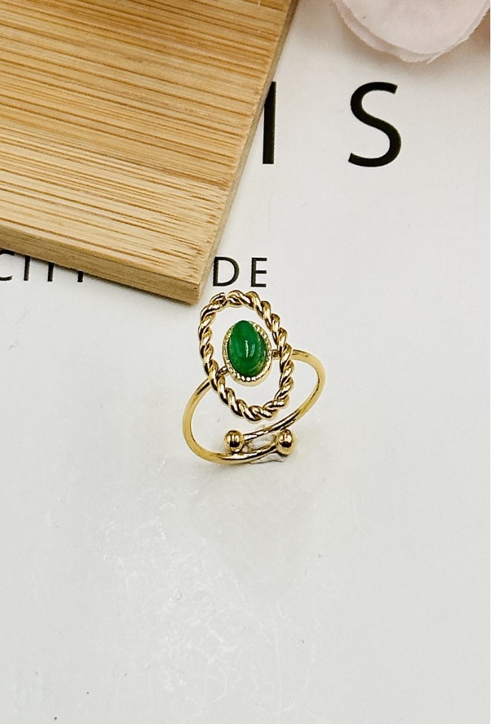 BAGUE REGLABLE EN ACIER INOXYDABLE