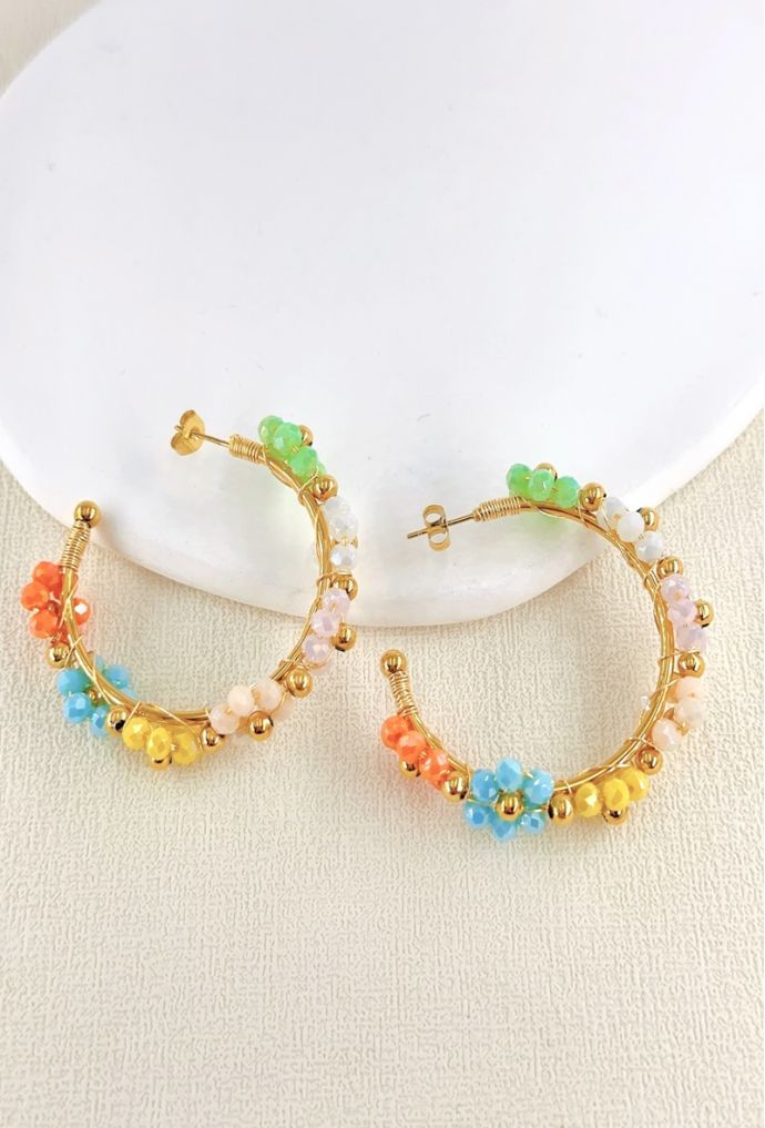 BOUCLE D'OREILLE EN ACIER INOXYDABLE