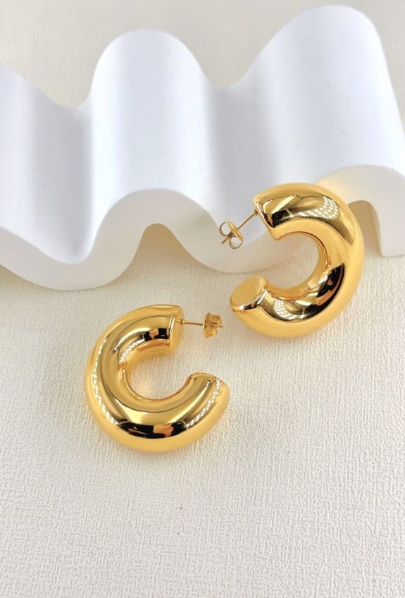 BOUCLE D'OREILLE EN ACIER INOXYDABLE