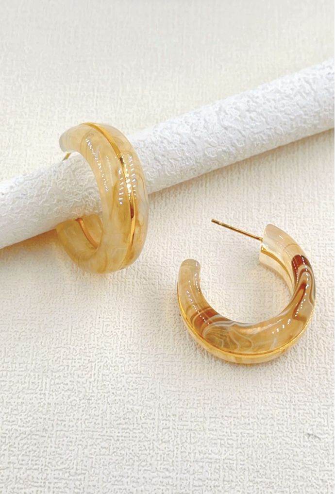 BOUCLE D'OREILLE EN ACIER INOXYDABLE