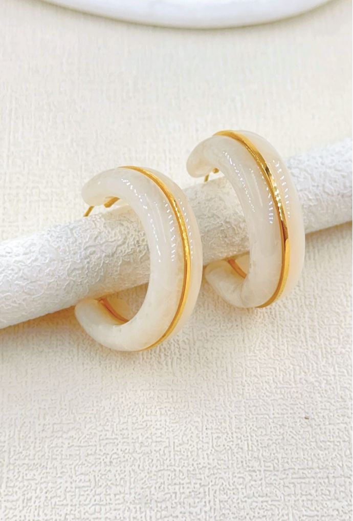 BOUCLE D'OREILLE EN ACIER INOXYDABLE