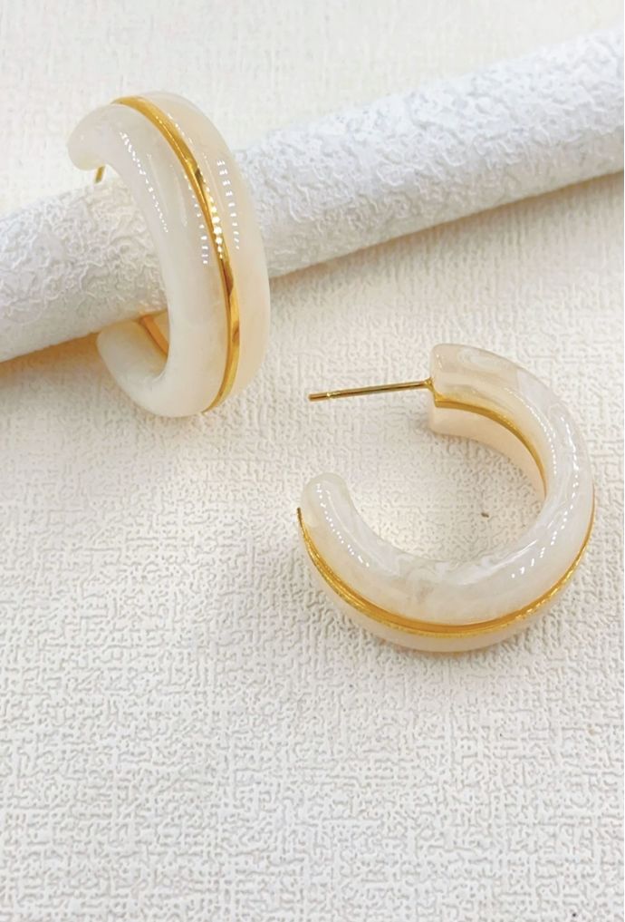 BOUCLE D'OREILLE EN ACIER INOXYDABLE