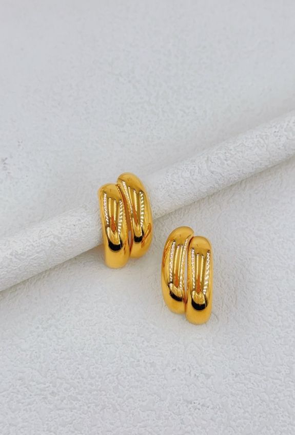 BOUCLE D'OREILLE EN ACIER INOXYDABLE