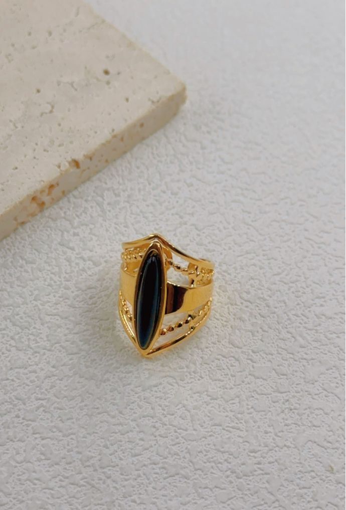 BAGUE REGLABLE EN ACIER INOXYDABLE