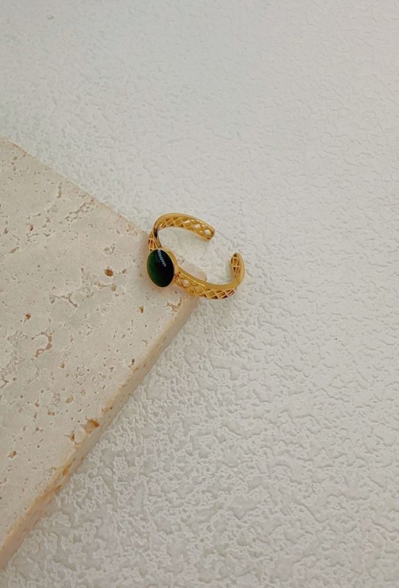 BAGUE REGLABLE EN ACIER INOXYDABLE