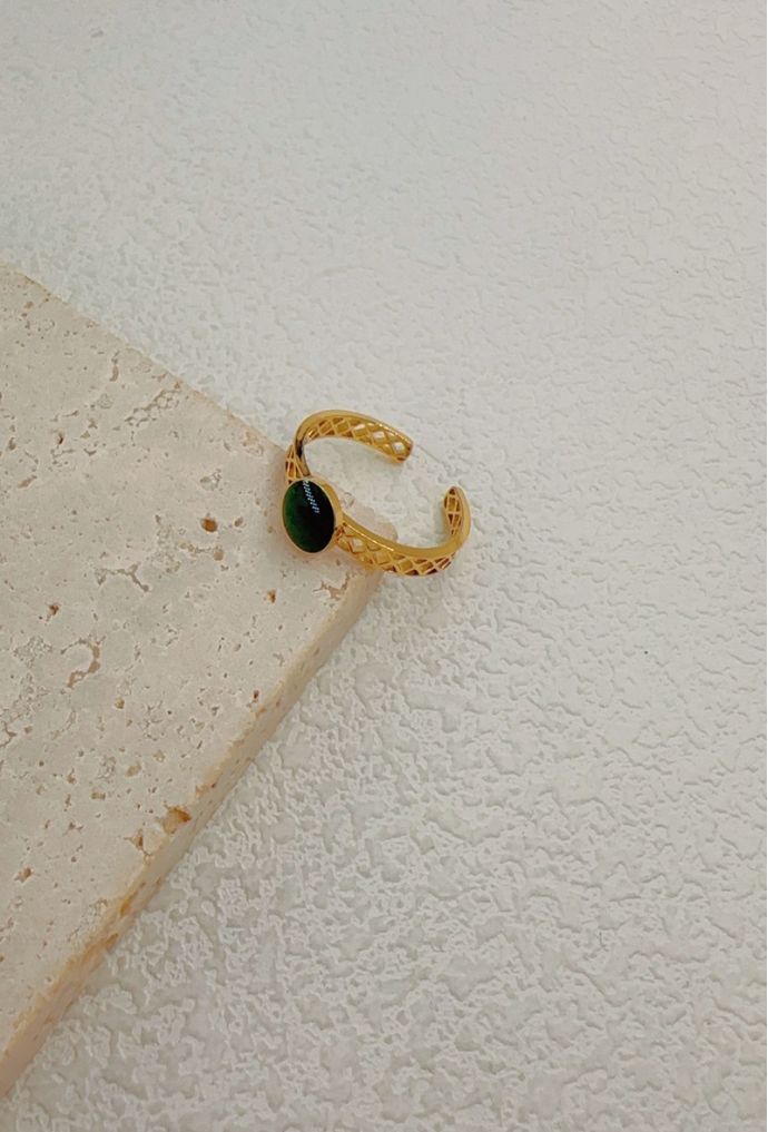 BAGUE REGLABLE EN ACIER INOXYDABLE