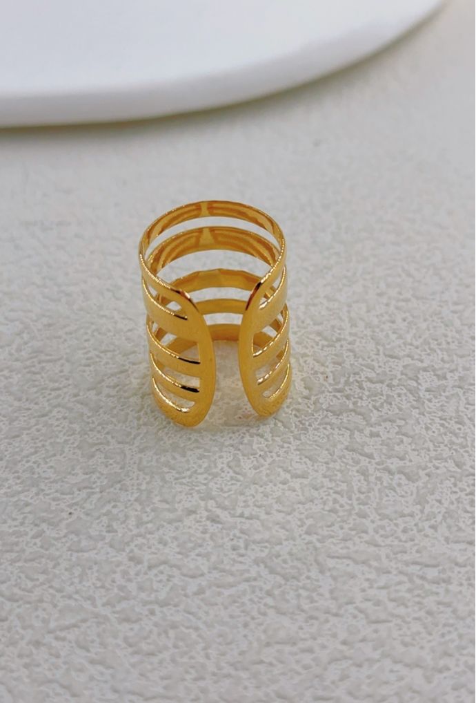 BAGUE REGLABLE EN ACIER INOXYDABLE