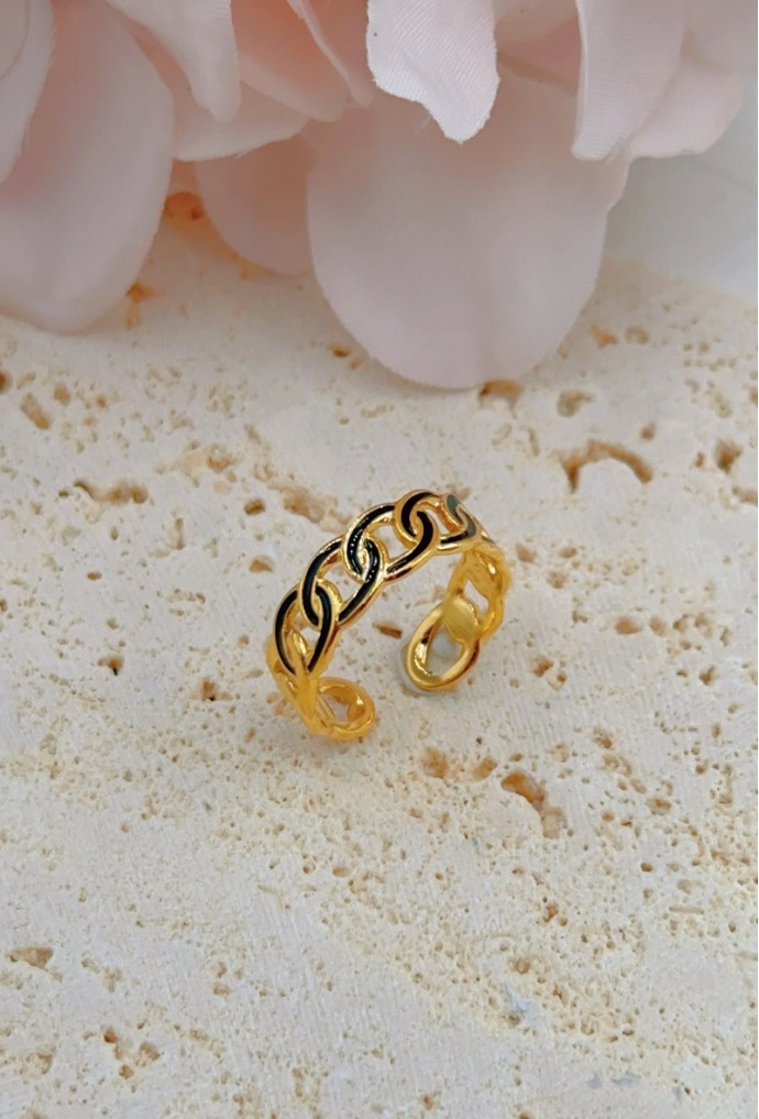BAGUE REGLABLE EN ACIER INOXYDABLE