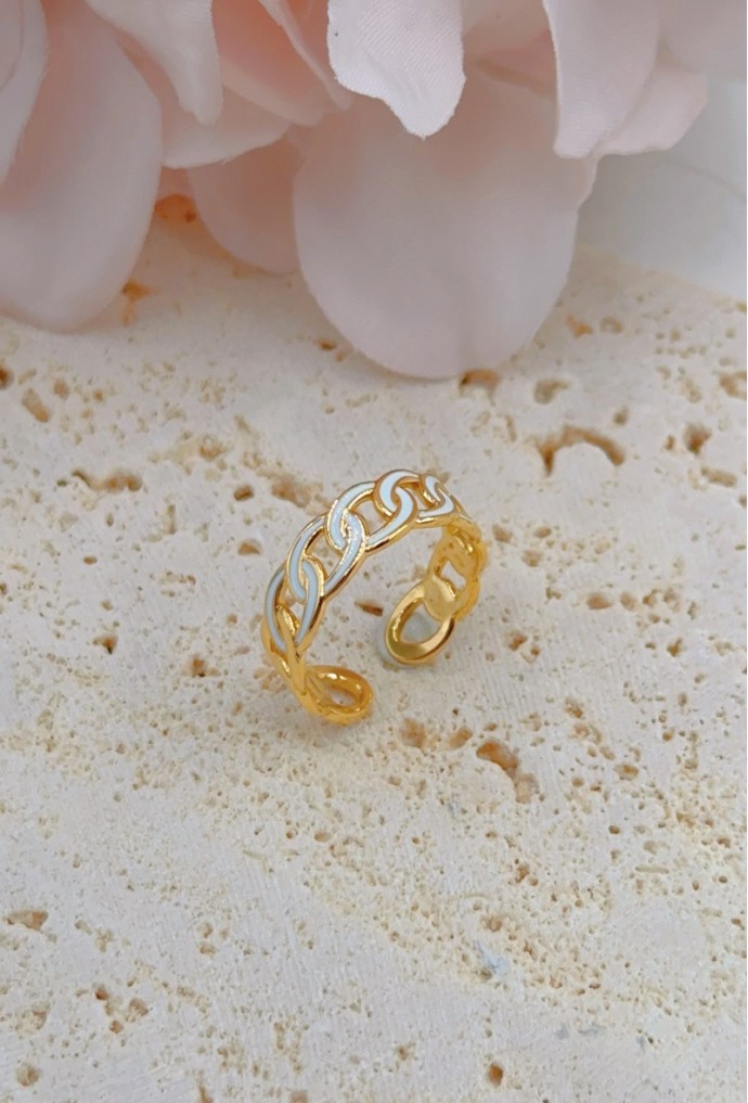 BAGUE REGLABLE EN ACIER INOXYDABLE