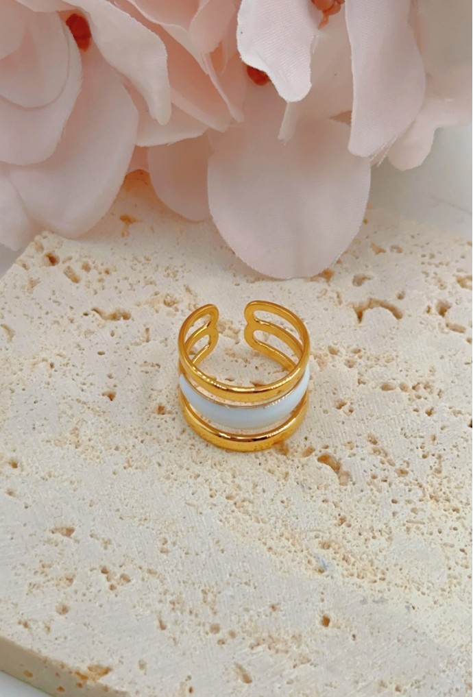 BAGUE REGLABLE EN ACIER INOXYDABLE