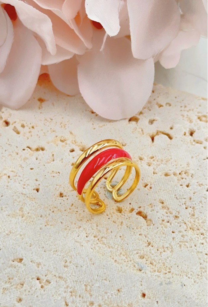 BAGUE REGLABLE EN ACIER INOXYDABLE