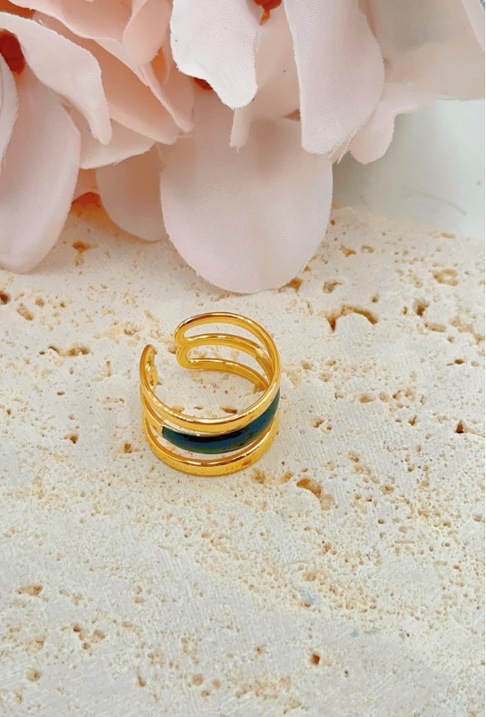 BAGUE REGLABLE EN ACIER INOXYDABLE