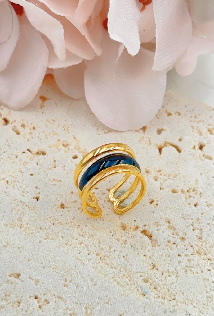 BAGUE REGLABLE EN ACIER INOXYDABLE