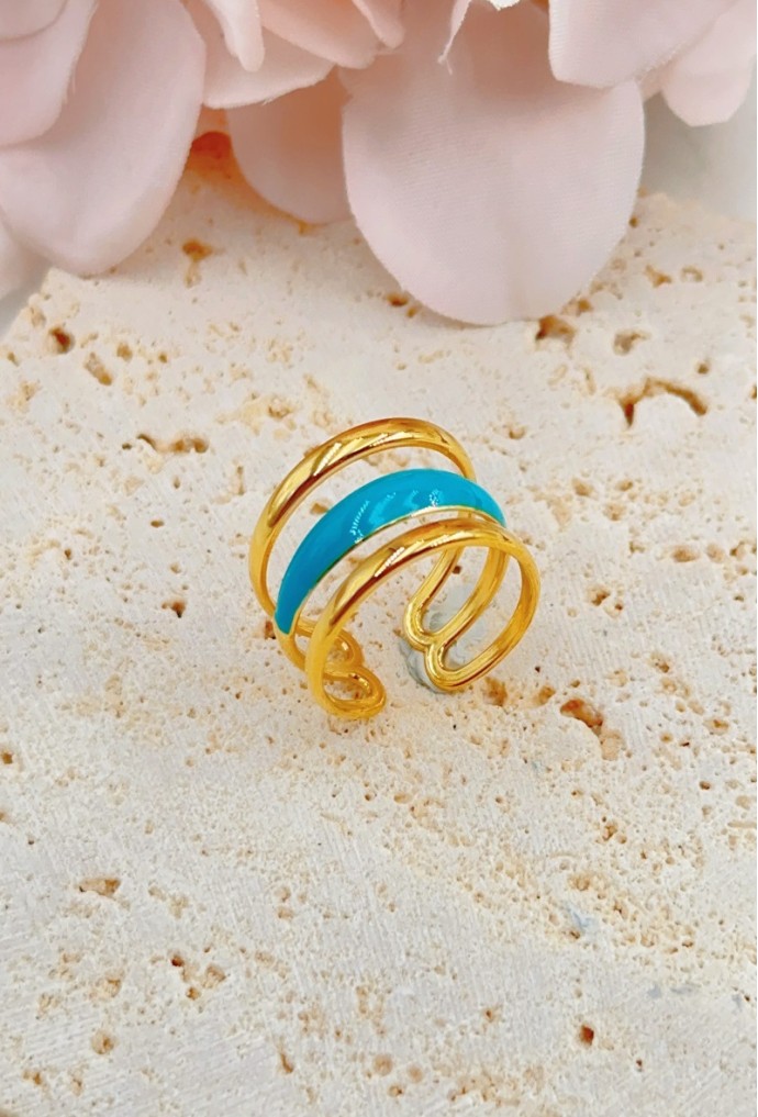 BAGUE REGLABLE EN ACIER INOXYDABLE