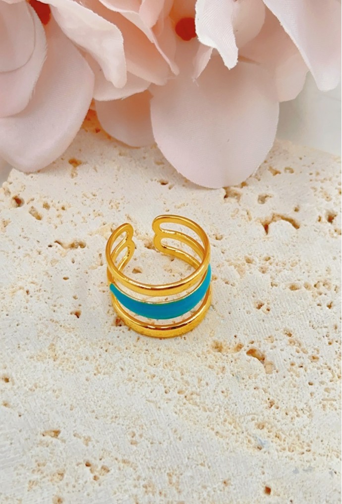 BAGUE REGLABLE EN ACIER INOXYDABLE