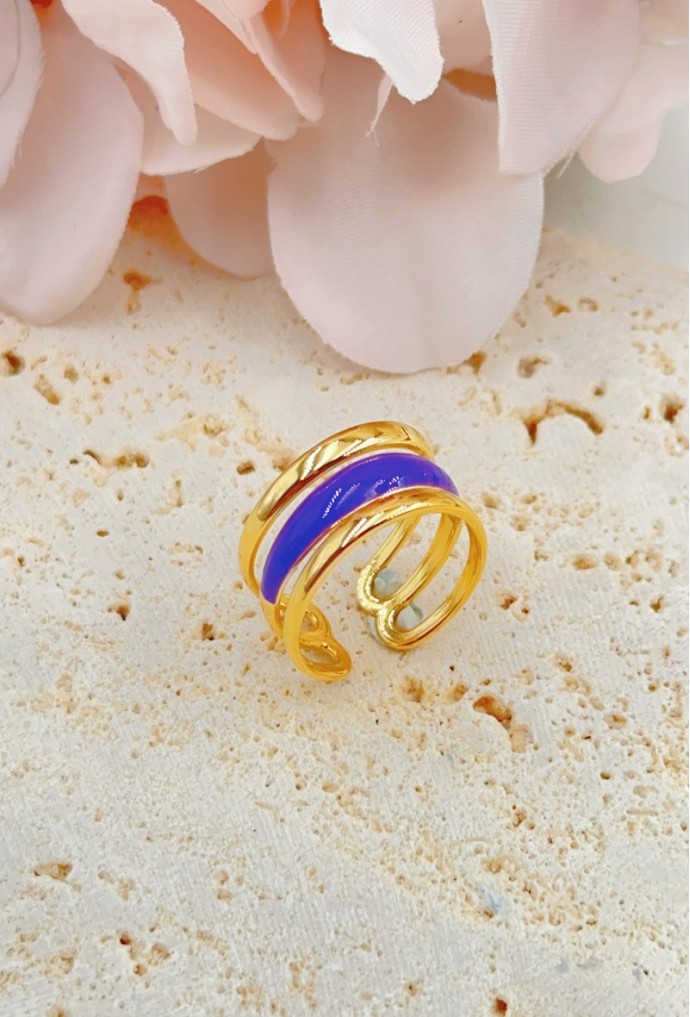 BAGUE REGLABLE EN ACIER INOXYDABLE