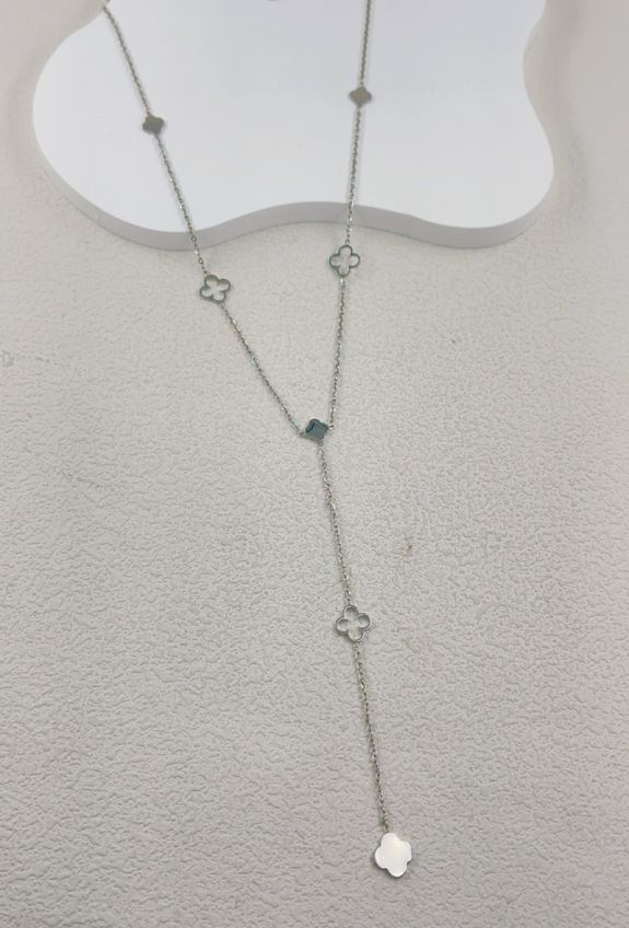 COLLIER Y EN ACIER INOXYDABLE