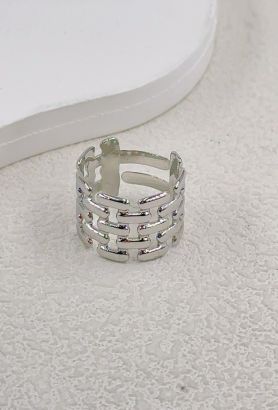 BAGUE REGLABLE EN ACIER INOXYDABLE 2