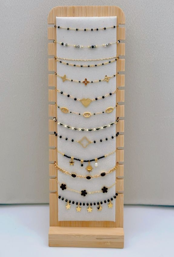 LOT DE 12 BRACELETS ACIER INOXYDABLE SANS PRESENTOIR