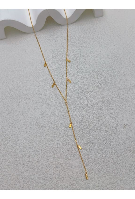 COLLIER Y EN ACIER INOXYDABLE