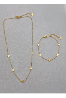 Parure de bijoux en acier inoxydable