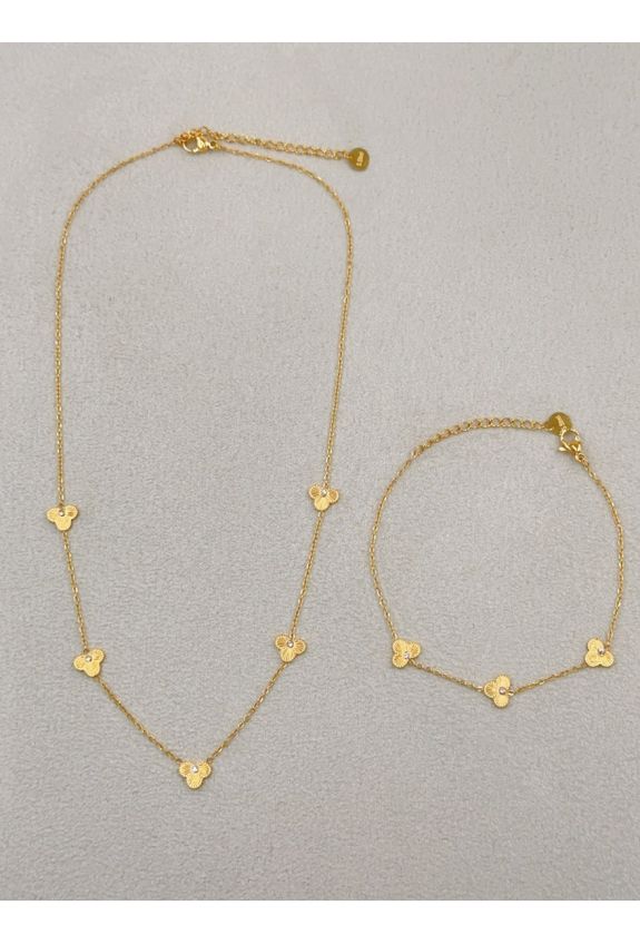 Parure de bijoux en acier inoxydable
